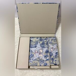 Dior Blue and Cream Illustrated Notebook Set
